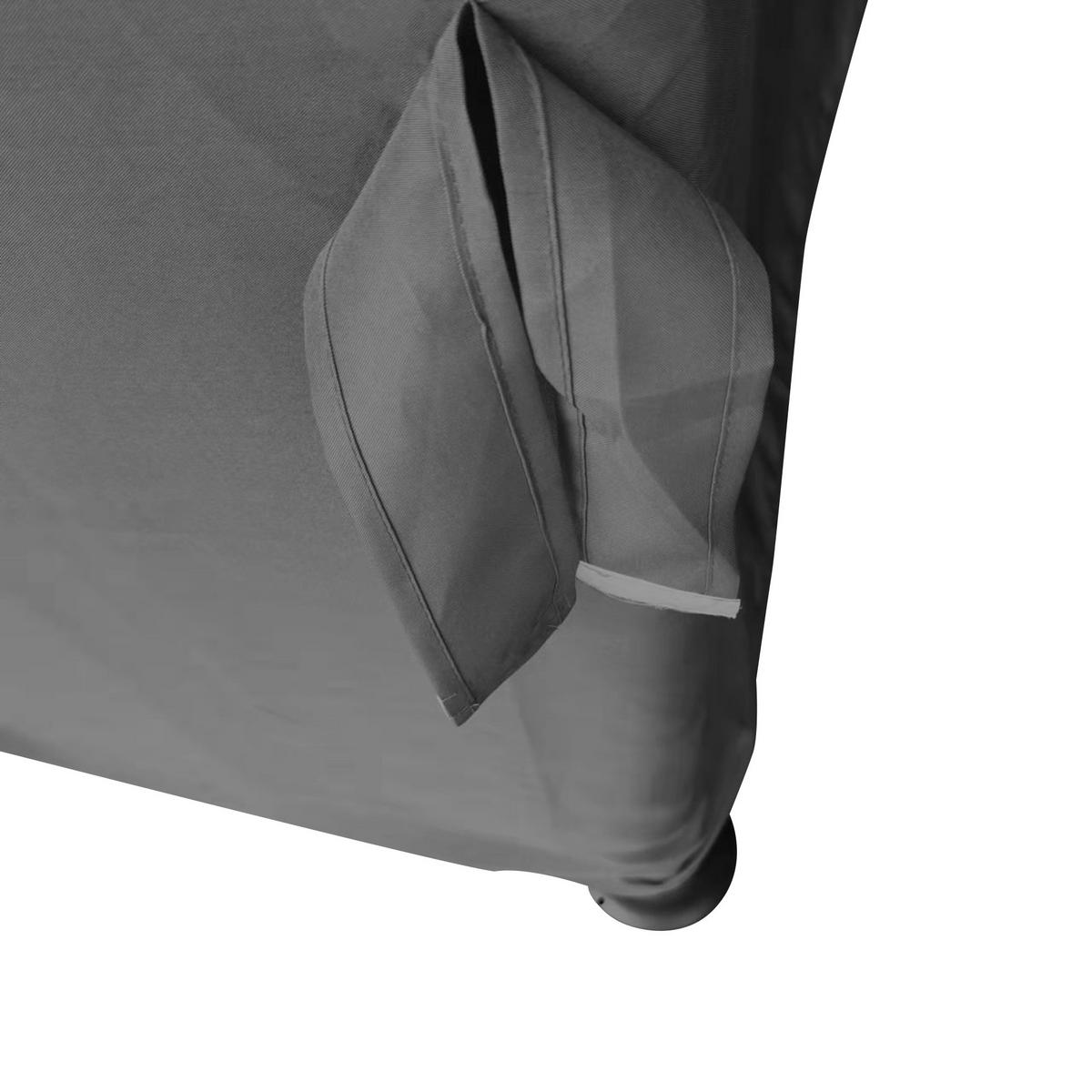 PAVILLON, Dunkelgrau, Aluminium, Metall, Polyester - Dunkelgrau, Metall (2.96/2.65/2.96cm) - Outsunny