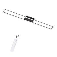 LED-DECKENLEUCHTE Helga 108/11/5 cm - Schwarz, Metall (108/11/5cm) - Nettlife