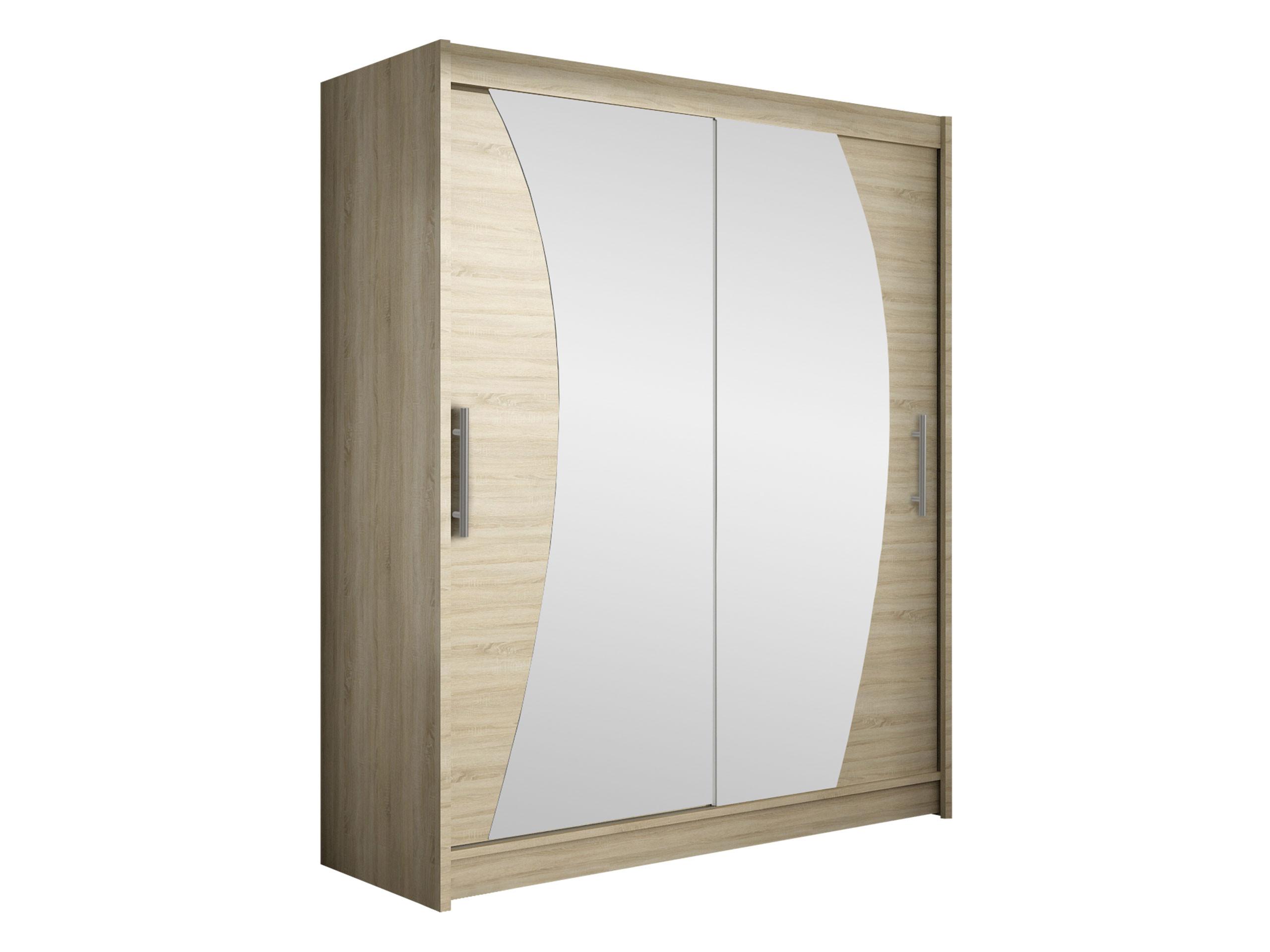 SCHWEBETÜRENSCHRANK Westa X - Silberfarben/Sonoma Eiche, Holzwerkstoff/Metall (150/200/58cm) - MIRJAN24