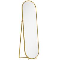 GANZKÖRPERSPIEGEL Metall Glas Gold - Goldfarben, Glas (4/180/50cm) - HOMCOM
