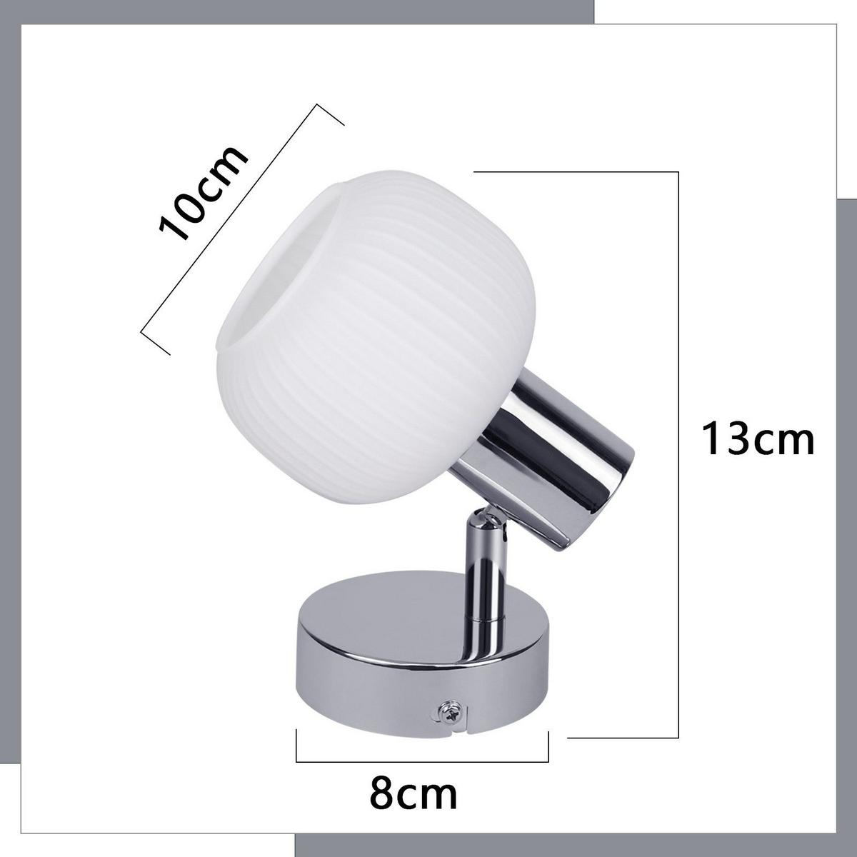 DECKENSTRAHLER Flammhart 10/13/12.5 cm - Weiß, Metall (12.5/10/13cm) - ZMH