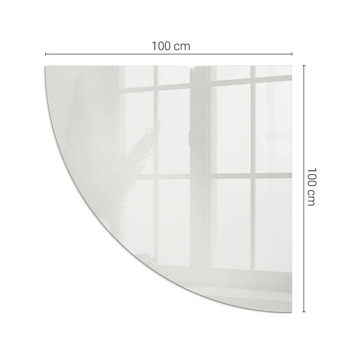 GLASPLATTE für Kamin 100x100 cm - Grau, Glas (100/100/0.4cm) - TULUP