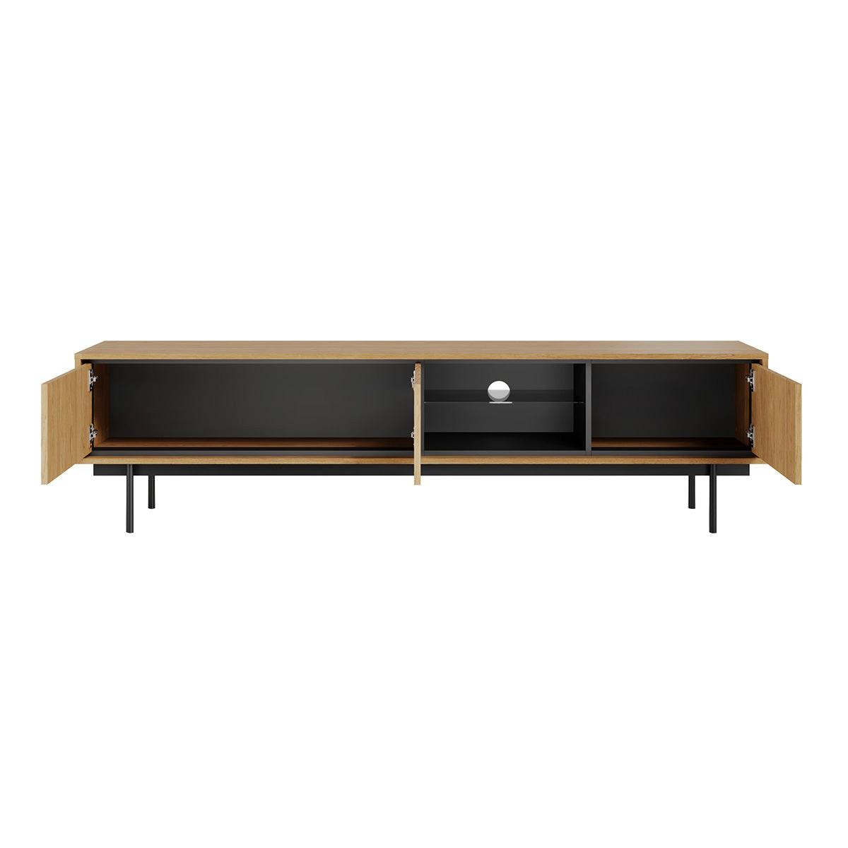 TV-MÖBEL Vidia Holz - Braun, Holzwerkstoff (197.5/51.4/38cm) - Petits-meubles