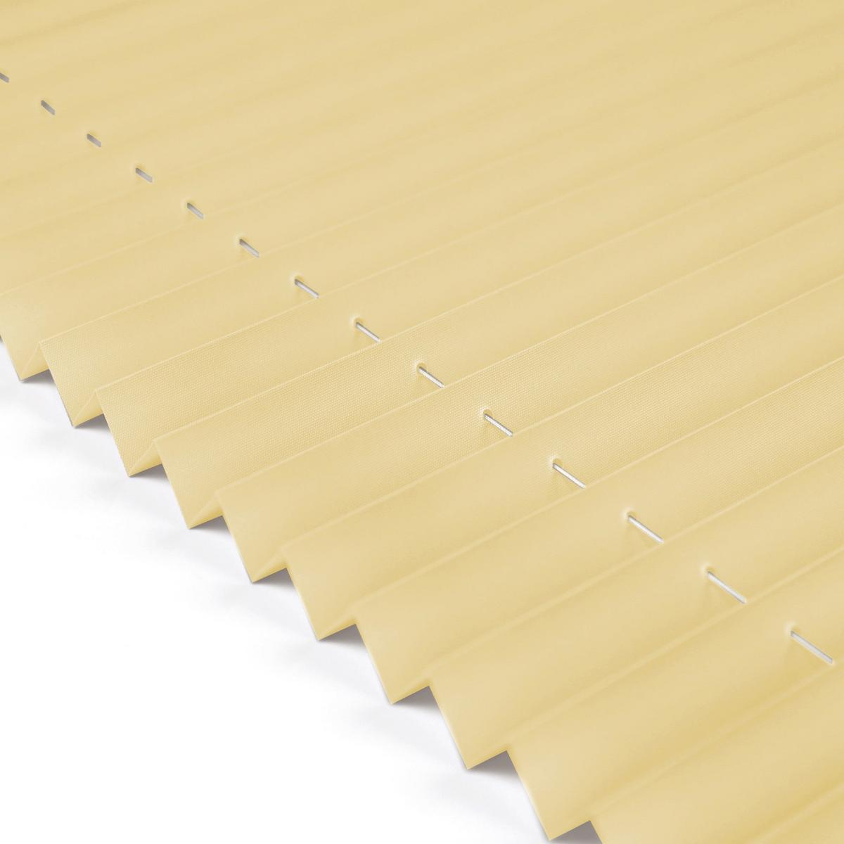 PLISSEE Basic 115 x 150cm Klemmfix ohne Bohren - Hellgelb, Textil (115/150cm) - Deco-Raum