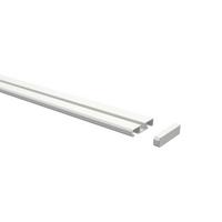 GARDINENSCHIENE Slimline 140 cm, 1-/2-läufig Weiß - Weiß, Metall (4/1.1/140cm) - INTERDECO