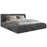 POLSTERBETT TILBEA CLASSIC 140/200 - Grau Cordstoff - Pocket-Matratze - Grau, Textil (140/200cm) - MKS