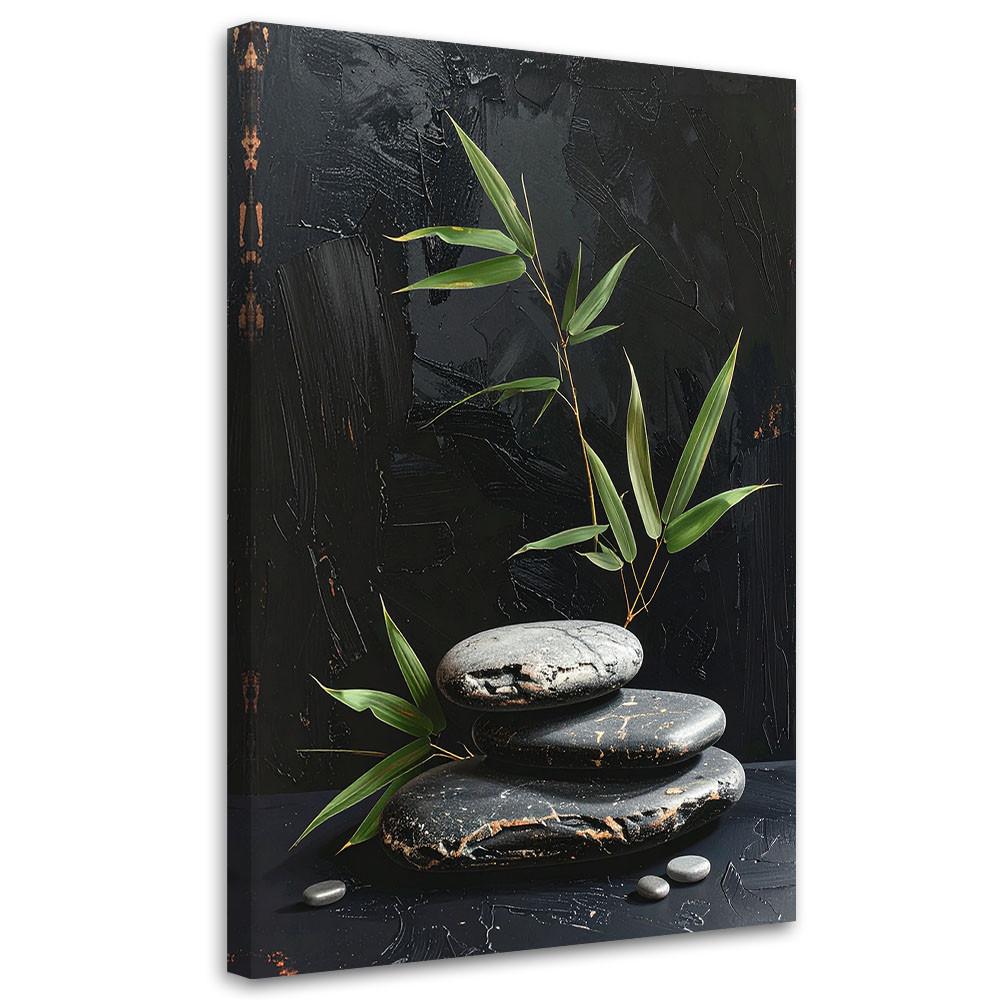 LEINWANDBILD Zen und Orientalisch 30x45cm - Schwarz, Textil (30/45cm) - Feeby