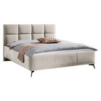 POLSTERBETT Genua - Beige/Schwarz, Holz/Holzwerkstoff (160/200cm) - MIRJAN24