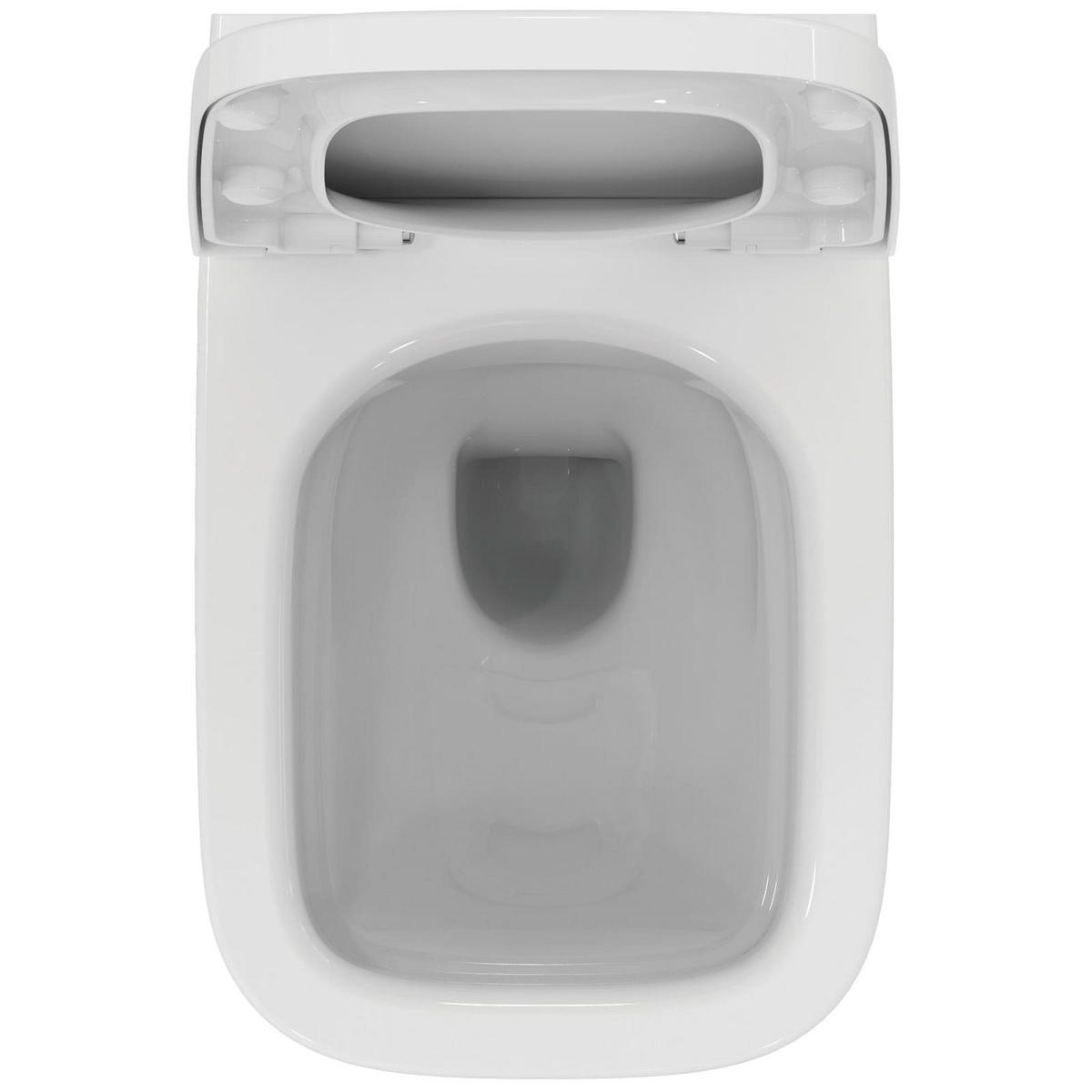 WC-SET MIT ABSENKAUTOMATIK i.life A weiß 54,5 x 36 x 33,5 cm - Weiß, Keramik (36/33.5/54.5cm) - Ideal Standard