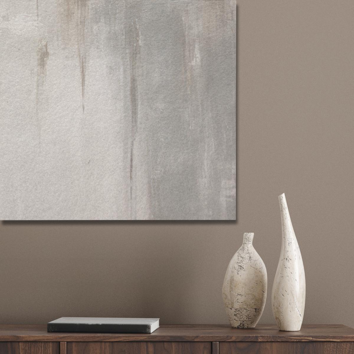 AKUSTIKBILD Moderne Kunst - Abstrakt - Beige Wanddeko 70x100 cm - Beige, Kunststoff (70/100/0.9cm) - MuchoWow