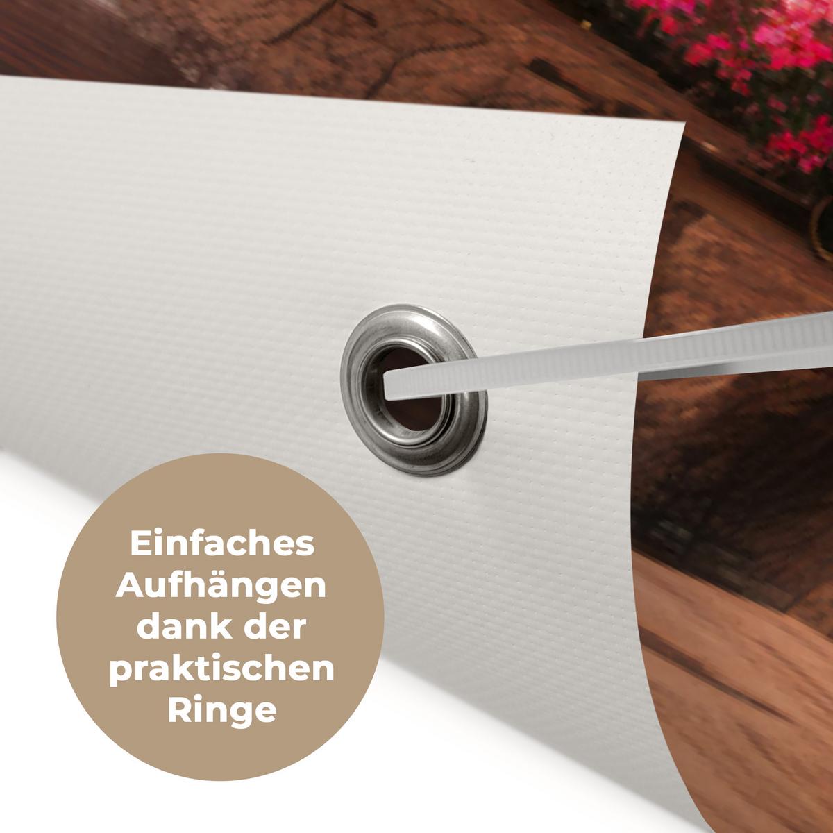 GARTENPOSTER Wasserfall - Natur - Pflanzen - Dschungel - Wasser Poster für draußen 180x120 cm - Grün, Kunststoff (180/120/0.2cm) - OnlyWow