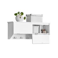 WANDGARDEROBE Weiß - Weiß, Holzwerkstoff (78/30/20cm) - SoBuy