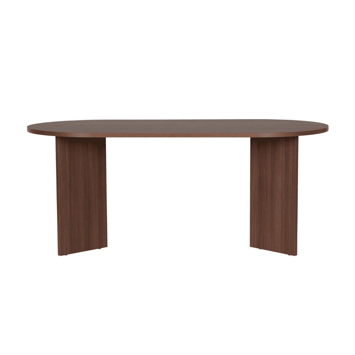 ESSTISCH mit abgerundeten Kanten sable 180/75/89,5 cm - Naturfarben, Holzwerkstoff (96/89.5/75cm) - Calicosy