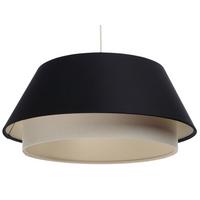 HÄNGELEUCHTE Schwarz 50/22 cm - Schwarz, Kunststoff (50/1.3/22cm) - ONZENO