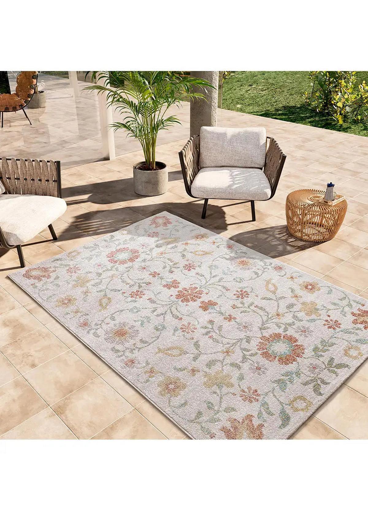 OUTDOORTEPPICH Beige / Mehrfarbig Samara 200/290 cm - Beige/Multicolor, Textil (200/290cm) - Atticgo