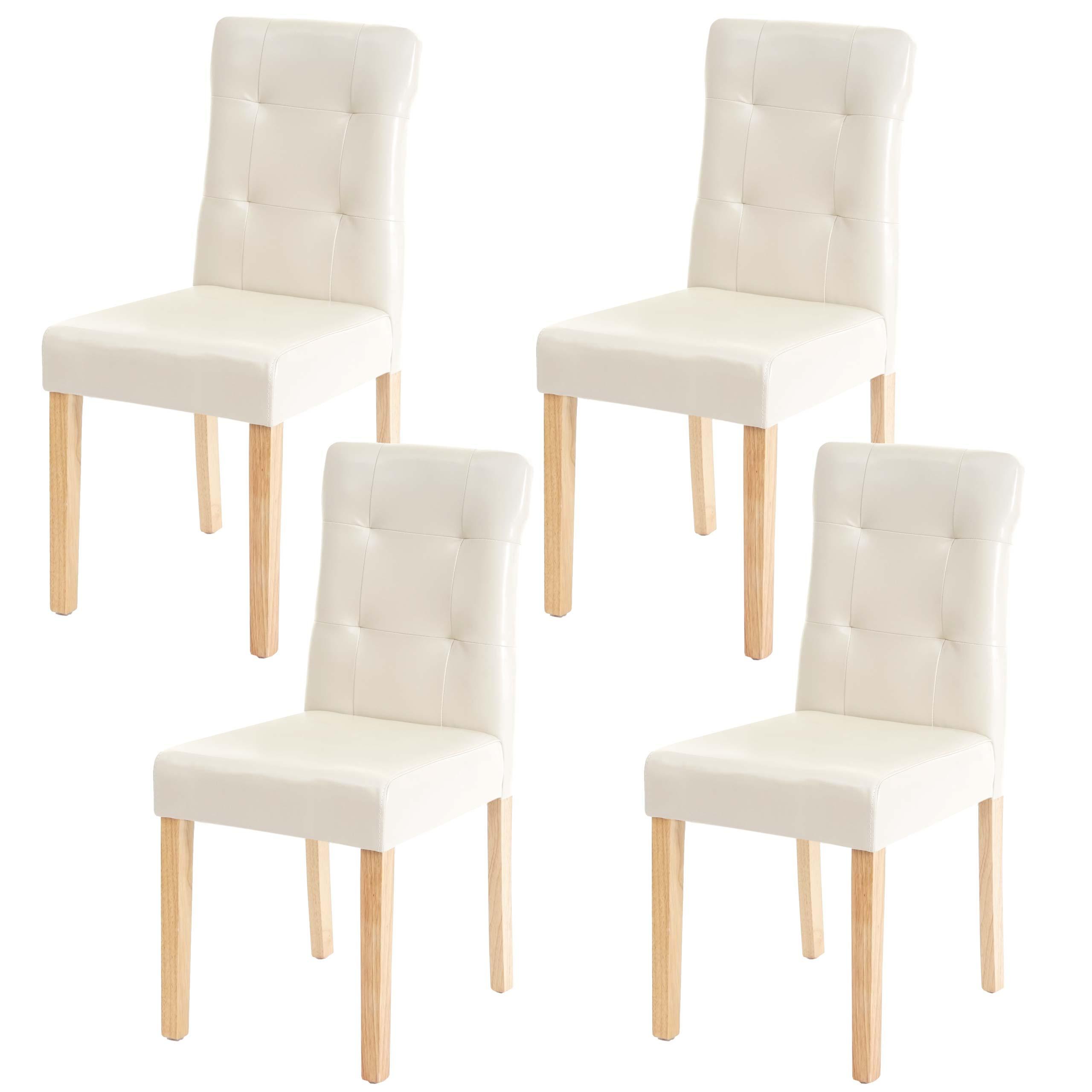 ESSZIMMERSTUHL Beige 4er-Set - Beige/Schwarz, Textil (41/88/55cm) - MCW