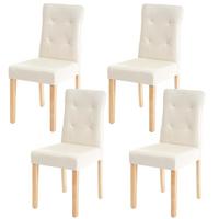 ESSZIMMERSTUHL Beige 4er-Set - Beige/Schwarz, Textil (41/88/55cm) - MCW