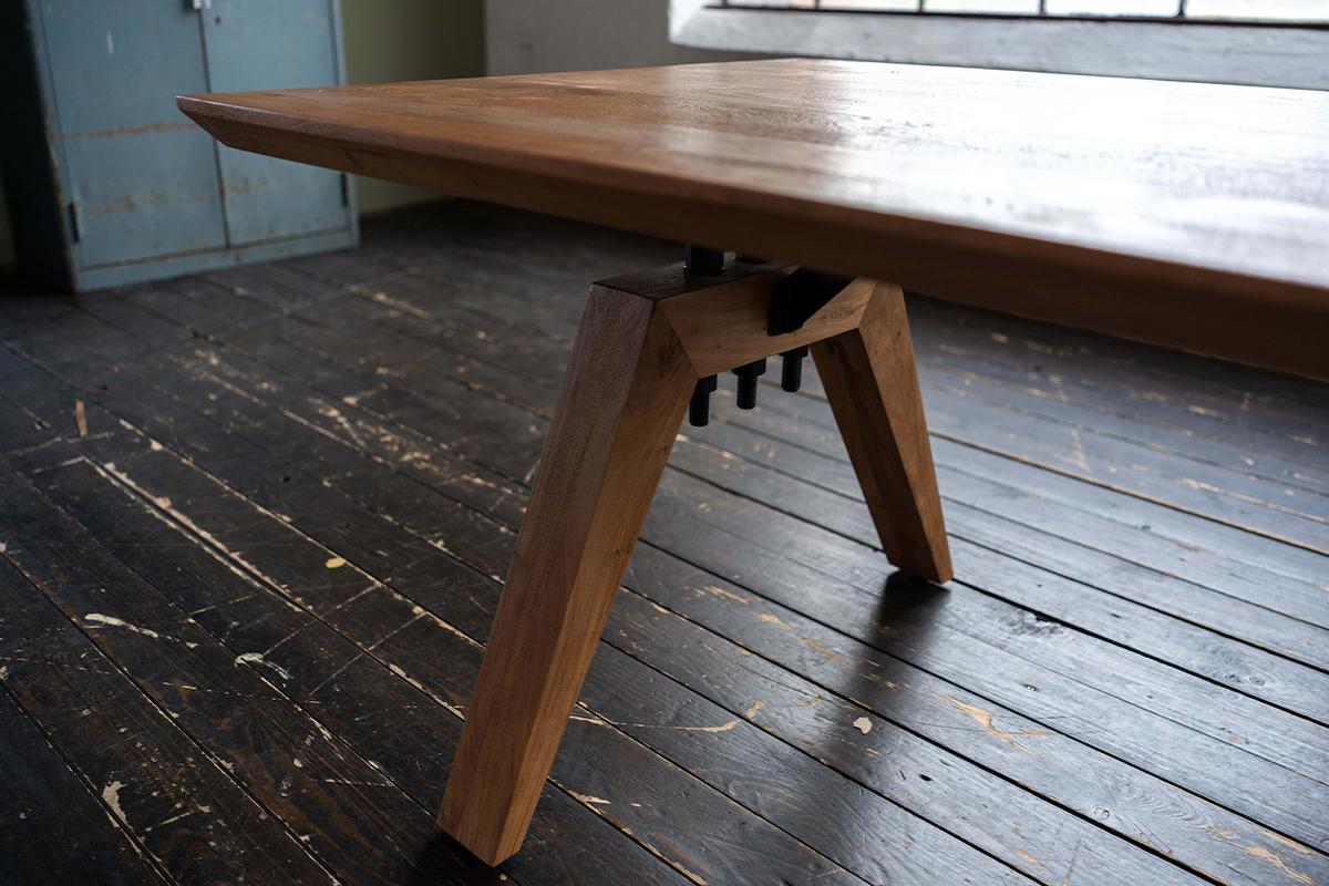 ESSTISCH MIT SCHWEIZER KANTE WOODY Braun Akazie - Schwarz/Braun, Akazienholz/Holz (100/300/78cm) - KAWOLA