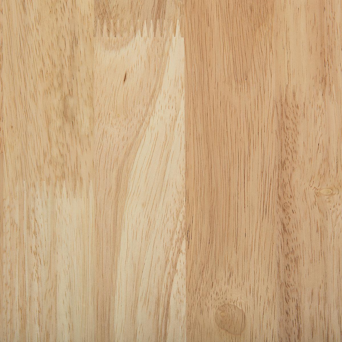 ESSTISCH 114/68/75 cm Weiß, Hellbraun Rechteckig Georgia - Weiß, Holz (115/68/75cm) - Beliani