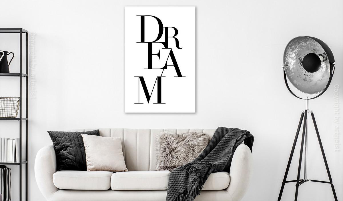 KUNSTDRUCK Schwarz-Weiß 80/120 cm - Schwarz, Textil (80/120cm) - KUNSTLOFT