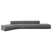 ECKSOFA modulares Sofa Solven-L2 - 471x174x70 cm Dunkelgrau - Dunkelgrau, Holzwerkstoff/Textil (471/174cm) - ALTDECOR