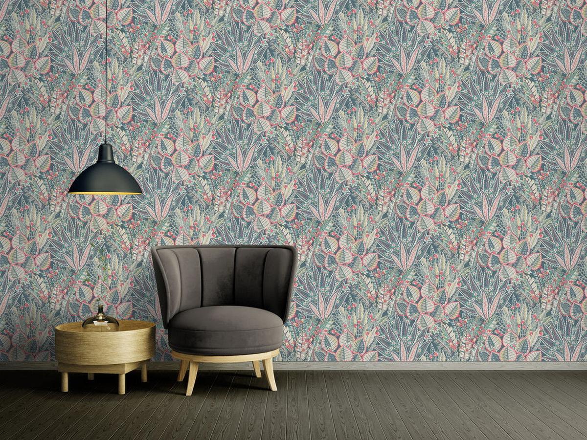 VLIESTAPETE Blau 53/1005 cm - Blau, Textil (53/1cm) - KUNSTLOFT