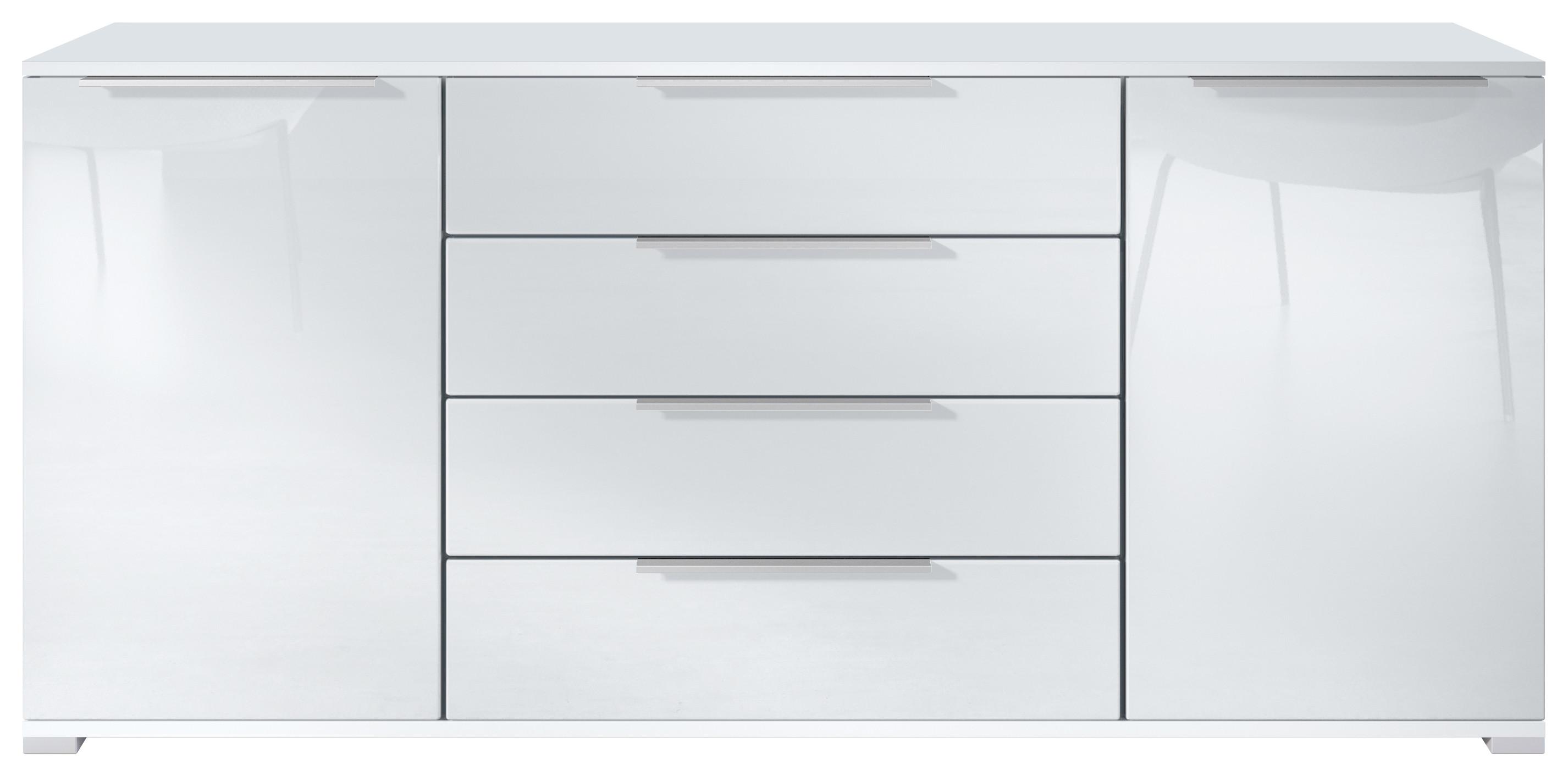 SIDEBOARD Linio Weiß Hochglanz - Weiß Hochglanz, Holzwerkstoff (166.5/75.5/35cm) - Vladon