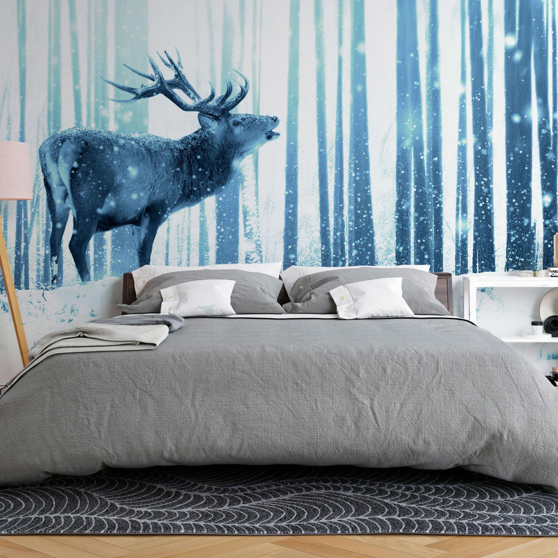 SELBSTKLEBENDE FOTOTAPETE 147/105 cm - Blau/Weiß, Kunststoff/Textil (147/1cm) - KUNSTLOFT