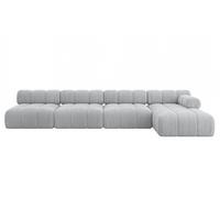 ECKSOFA modulares Sofa Razon-L3 - 380x160x70 cm Grau Cord - Grau, Holzwerkstoff/Textil (380/160cm) - ALTDECOR