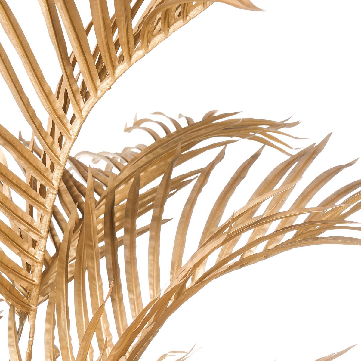 KUNSTPFLANZE im Blumentopf 160 cm Gold Areca Palm - Goldfarben, Kunststoff (160cm) - Beliani