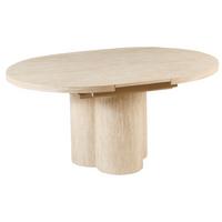 AUSZIEHBARER Braun Moraine - Braun, Holzwerkstoff (120/120/76cm) - Beliani