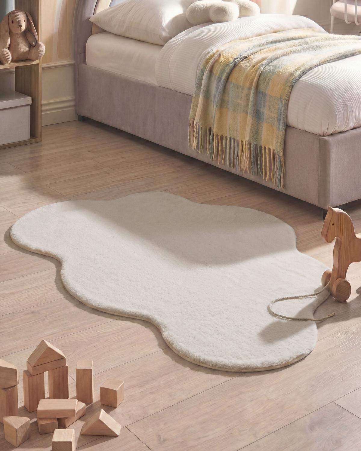 TEPPICH Hellbeige 80/120 cm Parson - Beige, Kunststoff (120/80cm) - Beliani