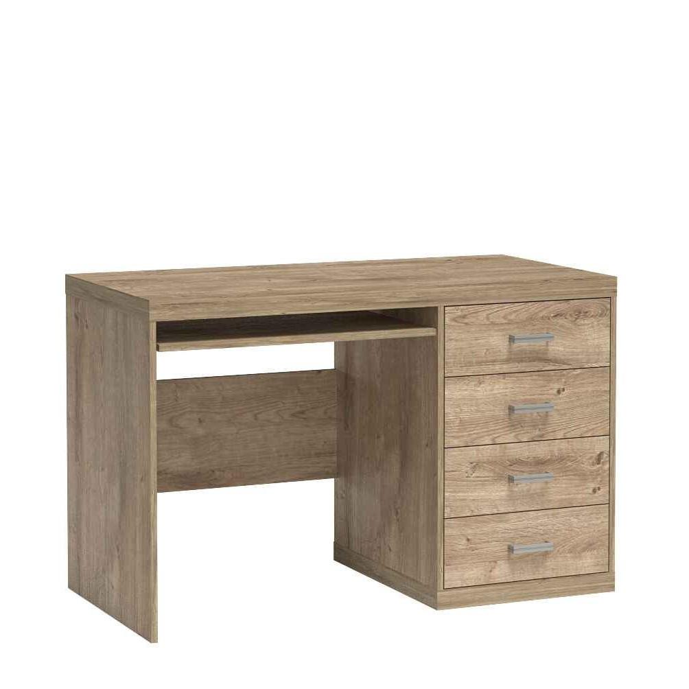 SCHREIBTISCH YASUO 120x60x78 cm Bürotisch Computertisch, Eichefarben - Eichefarben, Holzwerkstoff (60/120/78cm) - MASSENO