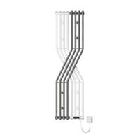 HEIZKÖRPER Elektrisch Thermostat & App-Steuerung Anthrazit-Weiß 140/37,5 cm - Anthrazit/Weiß, Metall (37.5/140/15.7cm) - EMKE