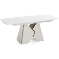 ESSTISCH Vanta rechteckig ausziehbar verlängerbar mit Metallgestell in Kaschmir Grau, Weiß 180-270/90/76 cm - Schwarz/Weiß, Holzwerkstoff/Metall (90/270/76cm) - WFL GROUP