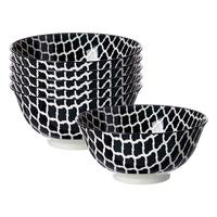 MÜSLISCHALEN Takeo Swing schwarz-weiß ø 15,5 cm 6er Set - Schwarz/Weiß, Keramik (15.5cm) - Ritzenhoff Breker