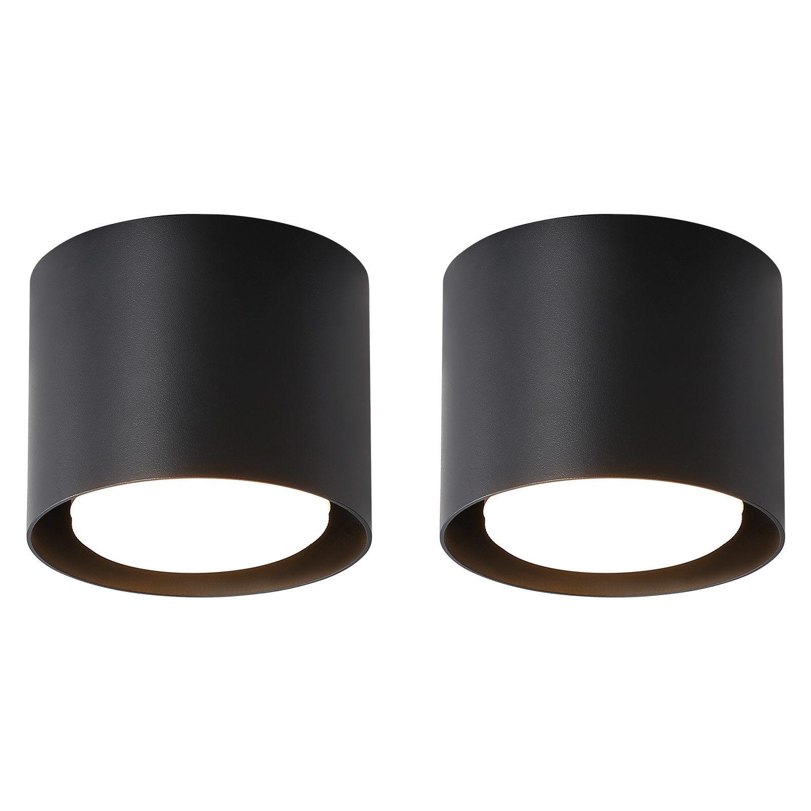 AUFBAULEUCHTE Adelheid II 10/10/8cm(2er-set) - Schwarz, Metall (10/10/8cm) - Nettlife
