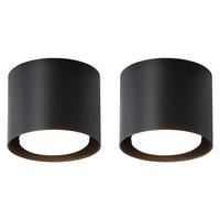 AUFBAULEUCHTE Adelheid II 10/10/8cm(2er-set) - Schwarz, Metall (10/10/8cm) - Nettlife