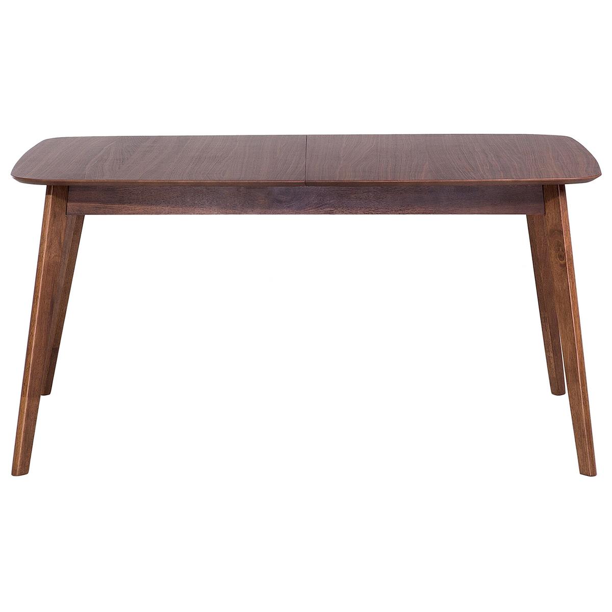 ESSTISCH 150-190/90/75 cm Dunkelbraun Rechteckig Madox - Dunkelbraun, Holzwerkstoff (190/90/75cm) - Beliani