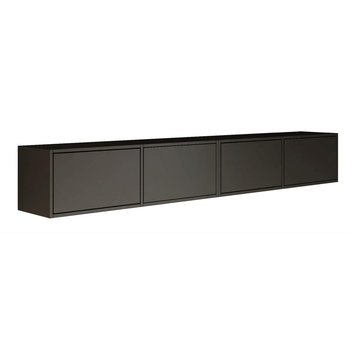 TV-LOWBOARD Framme hängend Schwarz 200/30/30 cm - Schwarz, Holzwerkstoff (201.2/30/30cm) - Selsey