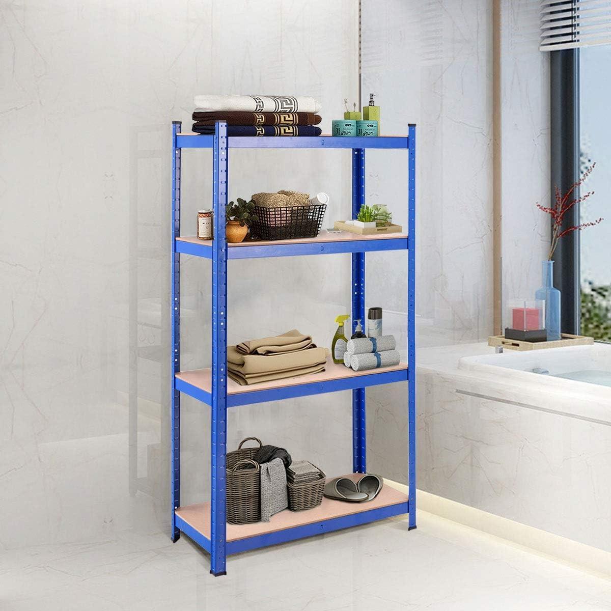 LAGERRGAL Blau - Blau, Holz (80/160/40cm) - COSTWAY