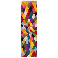 TEPPICH MEON, geometrisch, Florhöhe 11 mm, Bunt, 66 x 230 cm - Multicolor, Textil (66/230cm) - KADIMA DESIGN