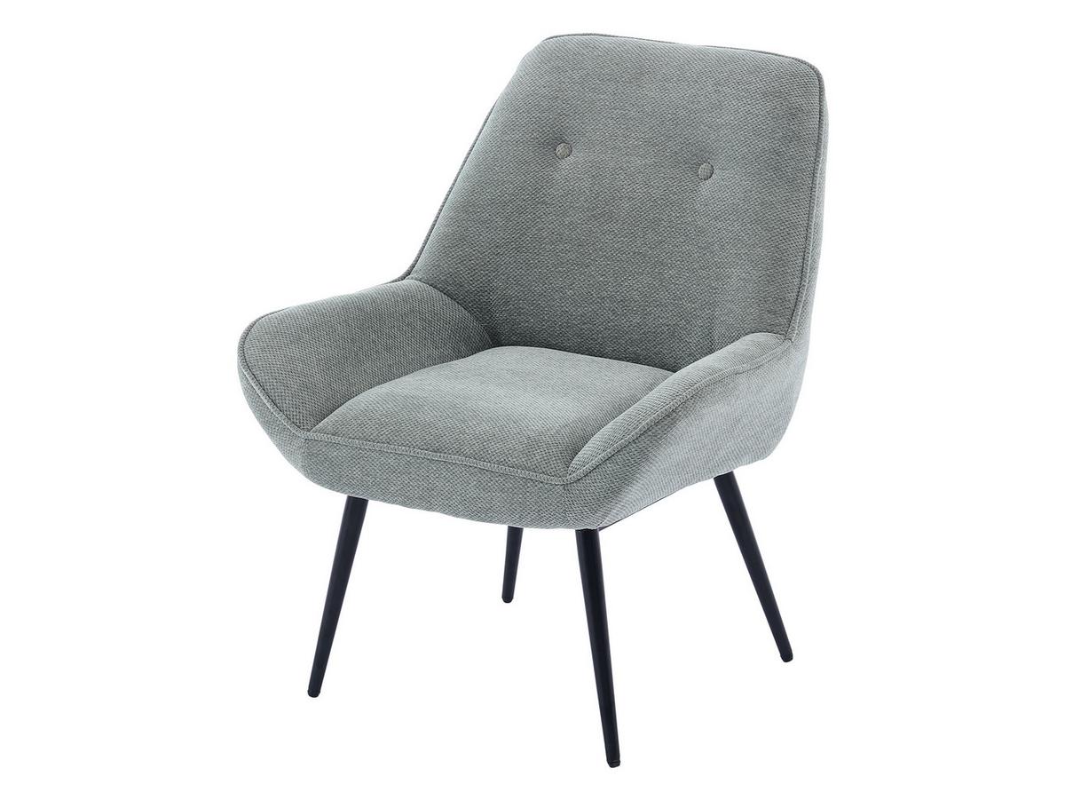 SESSEL Zorto Muz 809B mit Fußbank - Schwarz/Grau, Holz/Textil (73/89/73cm) - MIRJAN24