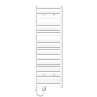 BADHEIZKÖRPER elektrisch Sahara 600x1800 mm Weiß gerade mit Heizstab 900W - Weiß, Metall (3/180/60cm) - LuxeBath