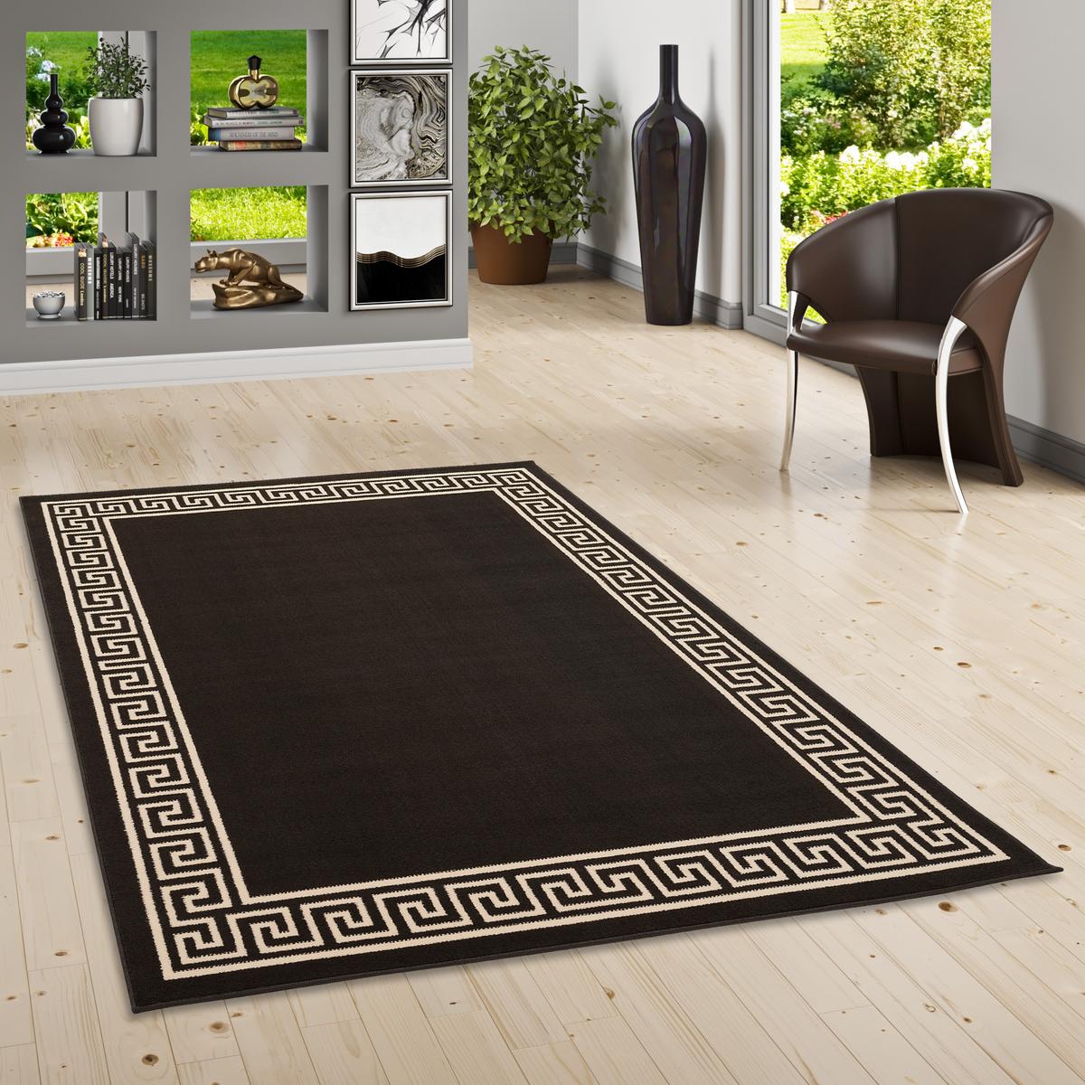 TEPPICH TRENDLINE RÖMISCH BORDÜRE - Braun, Textil (120/170cm) - Pergamon