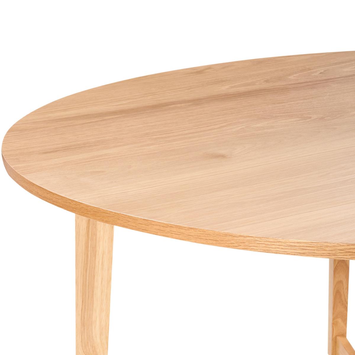 ESSTISCH Helle Eiche 140/140 cm Waipori - Braun, Holzwerkstoff (140/140/75cm) - Beliani