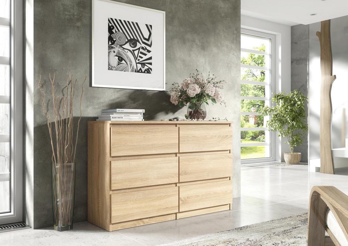 KOMMODE Sonoma 139/79/39 - Sonoma Eiche, Holzwerkstoff (139/79/39cm) - RAUMHIRSCH FURNITURE