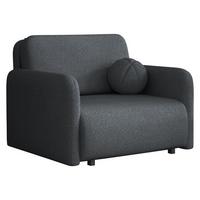 SCHLAFSOFA Viva Sun I - Dunkelgrau/Schwarz, Holz/Textil (100/85/103cm) - MIRJAN24