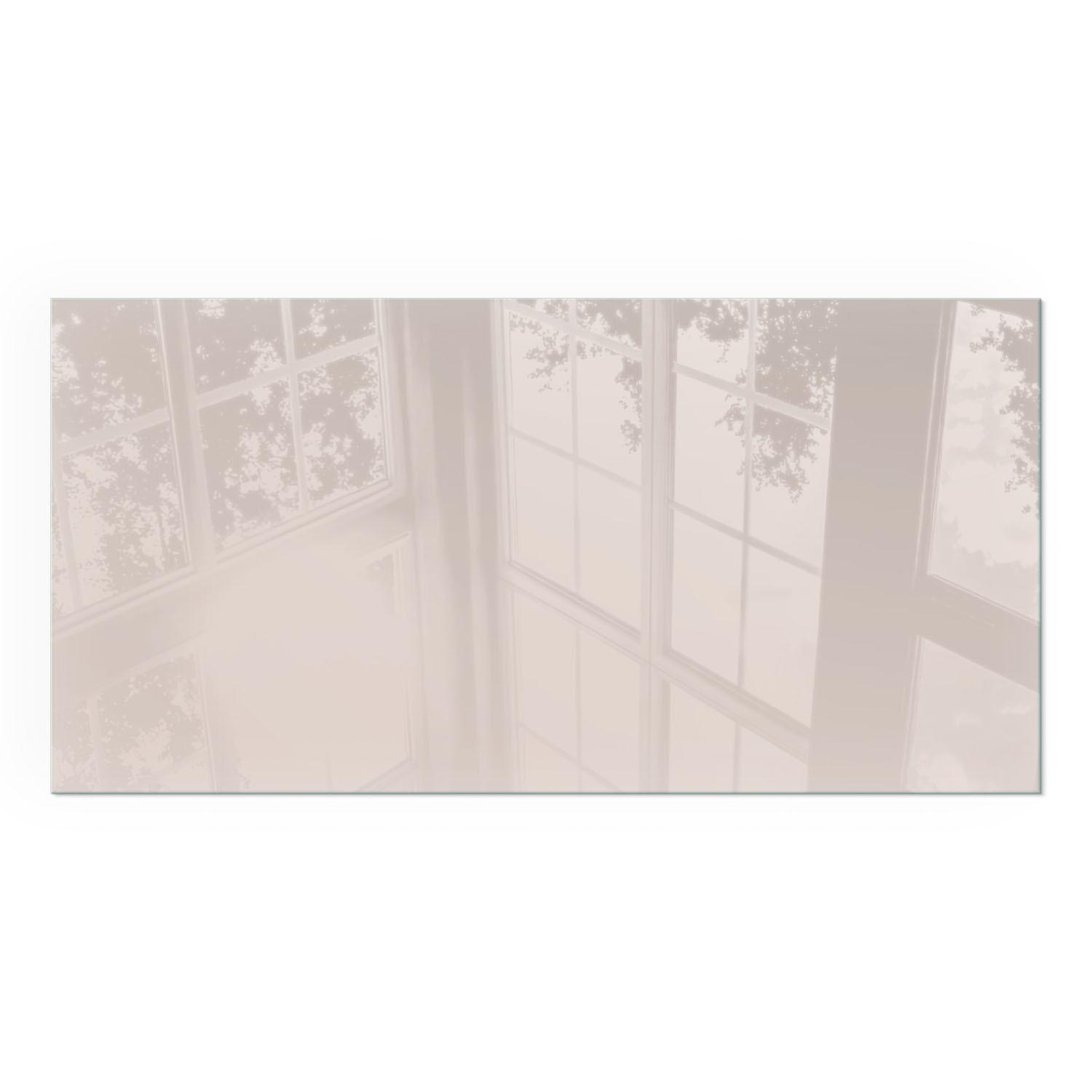 GLASPLATTE für Kamin 120x60 cm - Beige, Glas (120/60/0.4cm) - TULUP