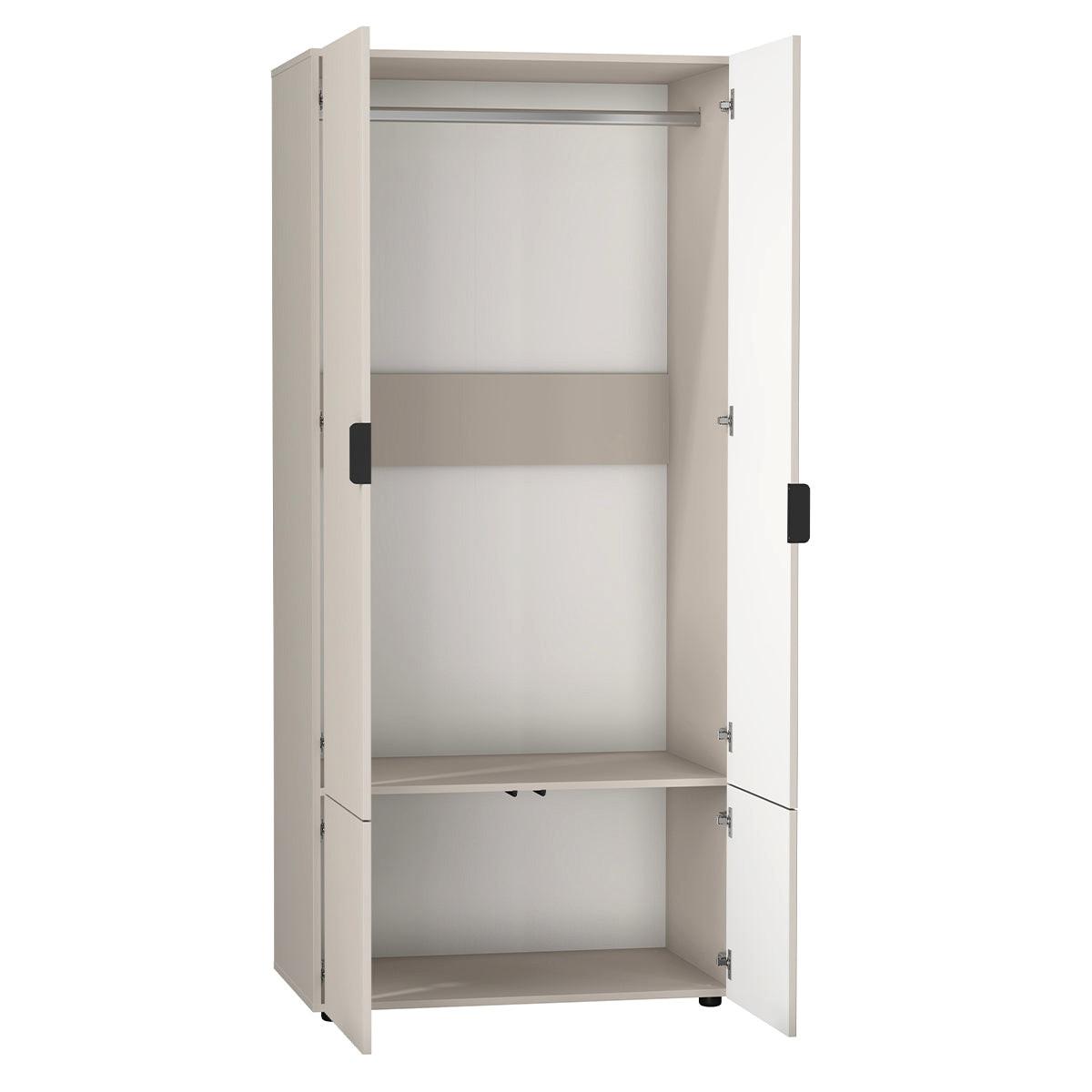 SCHRANK 4 Türen Soly Kaschmir - Beige, Holzwerkstoff (90.4/198.5/56.1cm) - Petits-meubles